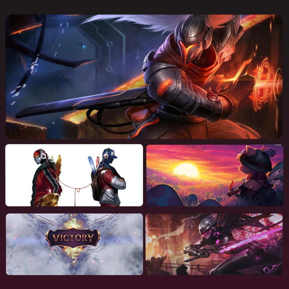 

League Of Legends Mousepad Mouse Mat Desk Mat With Pad Gaming Accessories Prime Gaming XXL Keyboard Pad