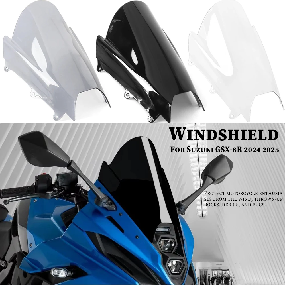 

New Motorcycle Three Color Front Windshield Fairing Deflector Wind Deflector Visor For Suzuki GSX-8R GSX8R GSX 8R 2024 2025