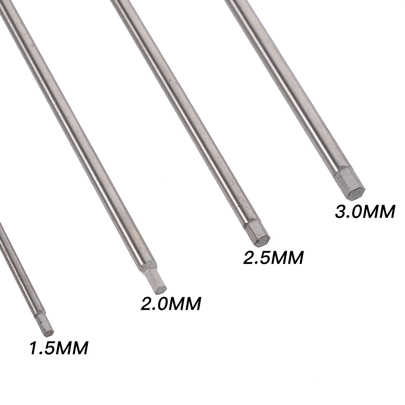 

4Pcs Metal Hex Screw Drivers 1.5mm 2.0mm 2.5mm 3.0mm Blue Hard Steel Tips with Comfort Grip for Precision Disassembly Tools