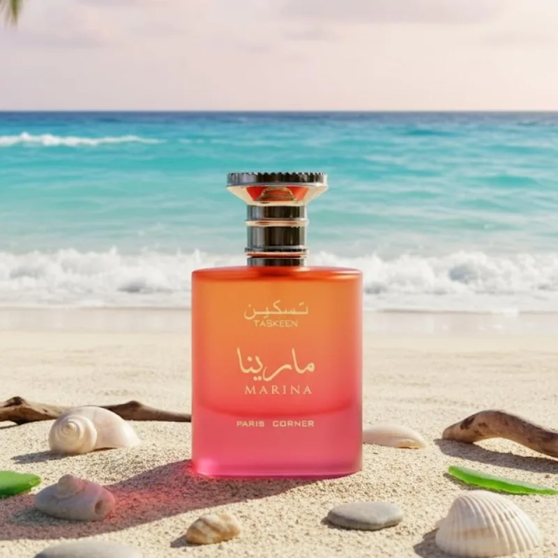 100 مل باريس كورنر Taskeen Marina Tropical Eau de Parfum 3.4 Fl Oz للجنسين عطور عربية أصلية مكياج وودي فيرومونز دائم
