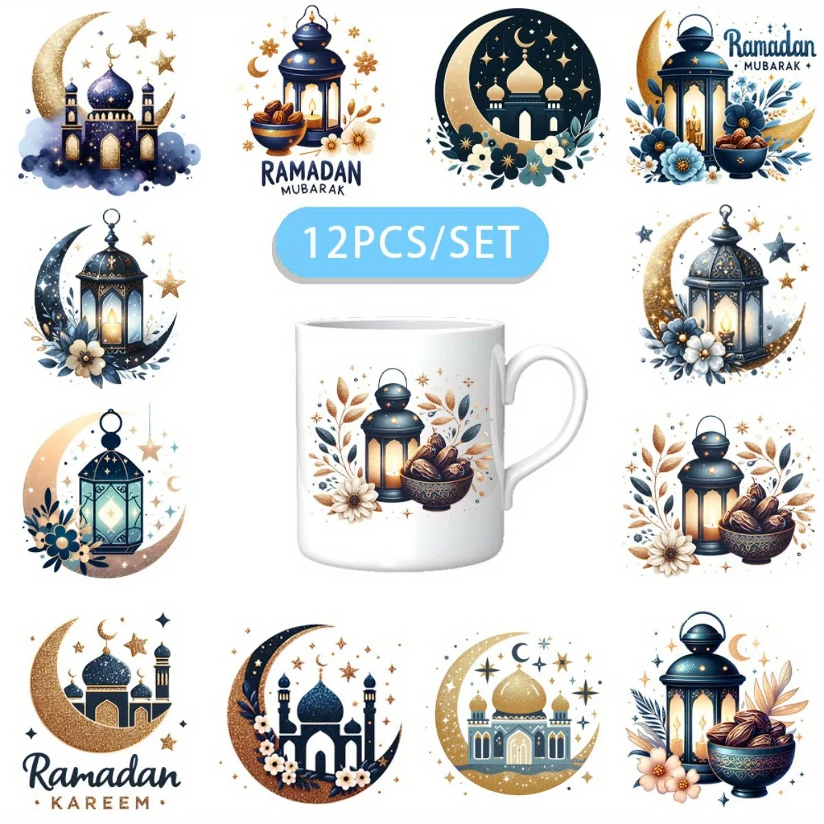12PCS/SET Ramadan F…
