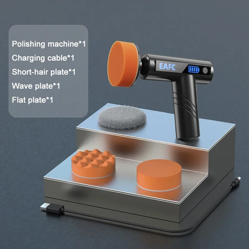 Car Waxing Polishing Sanding Machine Wireless Car Paint Scratch Repair Windscreen Glass Oil Film Remove Machine leather care image 6