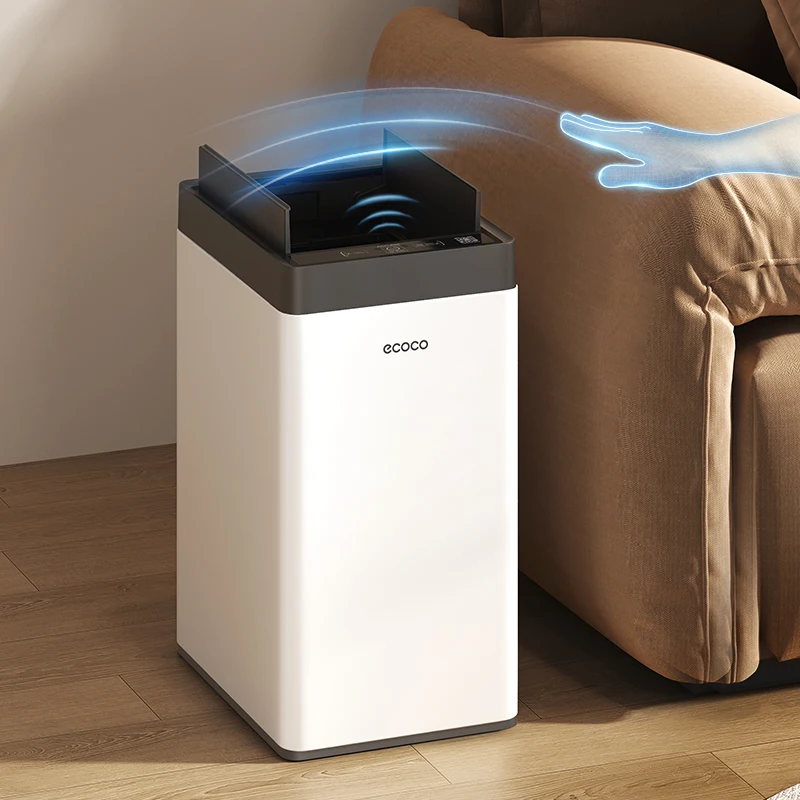 ecoco-21l-30l-plastic-trash-can-new-electric-intelligent-automatic-sensor-touchless-smart-trash-bin-factory-wholesale-standing