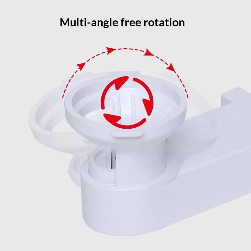1/2Pcs Plastic Security Camera Wall Mount Bracket 380 Degree Rotatable Head No Drill Install For Home Office Indoor Surveillanc