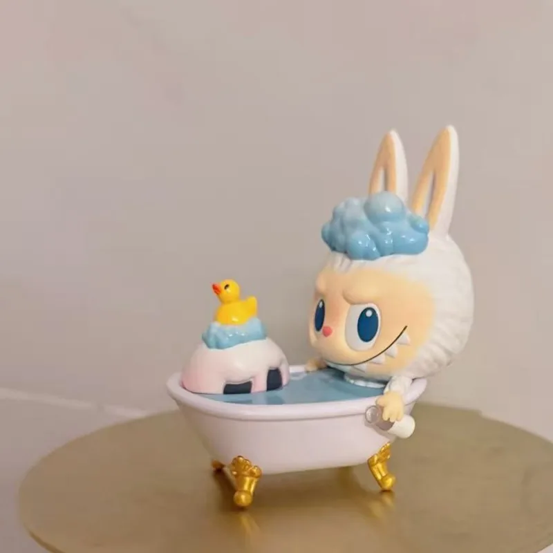POP MART THE MONSTERS LABUBU Bubble Bath Figuur Originele Blind Box Surprise Mystery Box Ornamenten Beeldjes