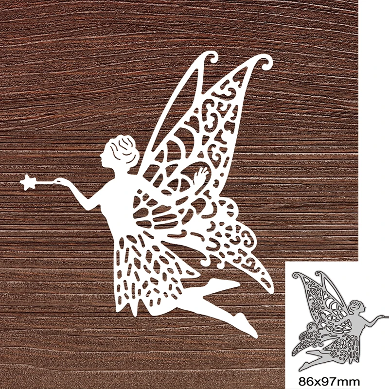 

Beautiful Elf Fairy Metal Cutting Dies For DIY Scrapbook Cutting Die Paper Cards Embossed Decorative Craft Die Cut New