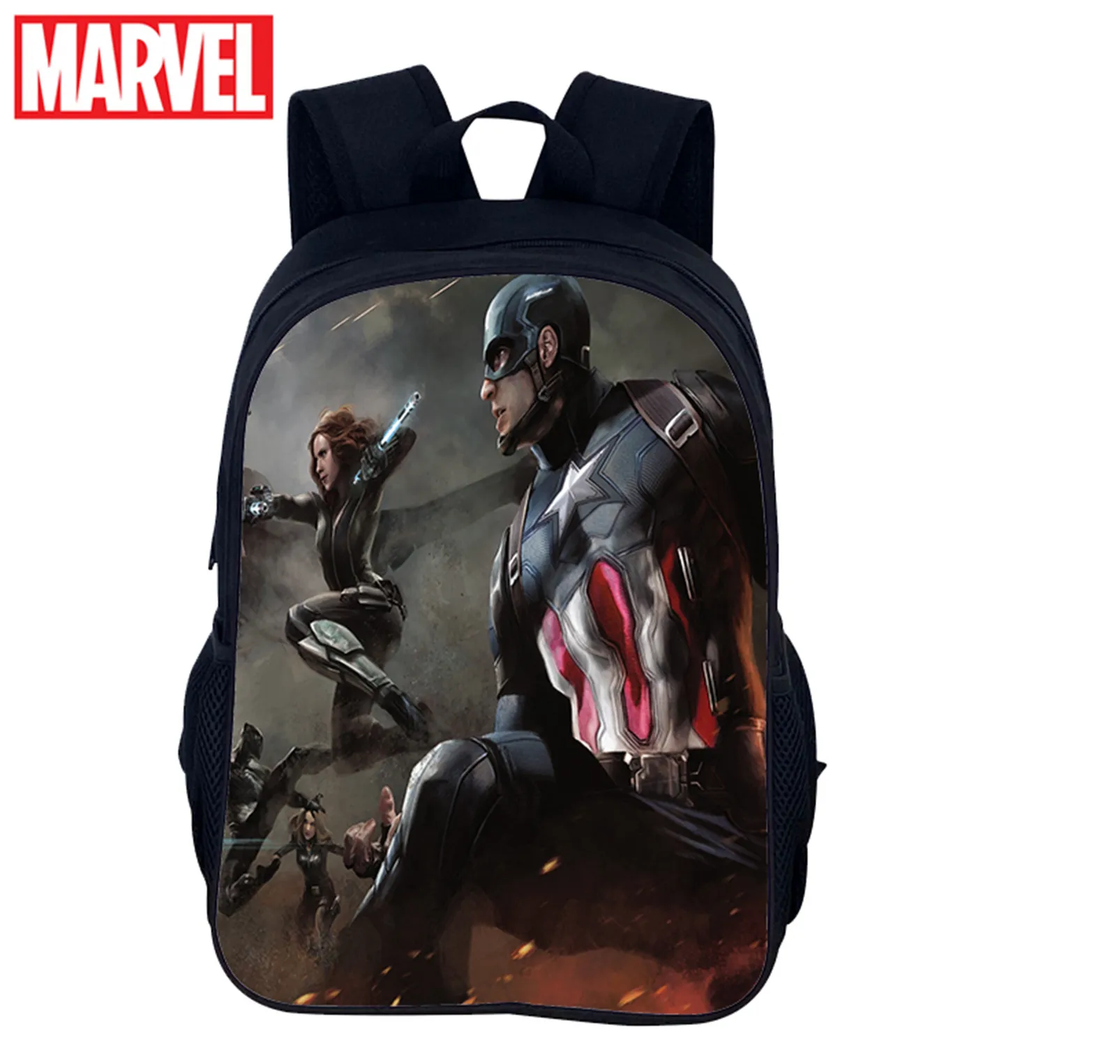 

Marvel Black Widow Student Bookbag Lightweight Canvas Backpack Daily Big Schoolbag for Boy,Girl