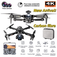 New Drone Triple HD Camera Aerial  OAS Remote Control Aircraft Optical Flow Quadcopter Kid Gifts