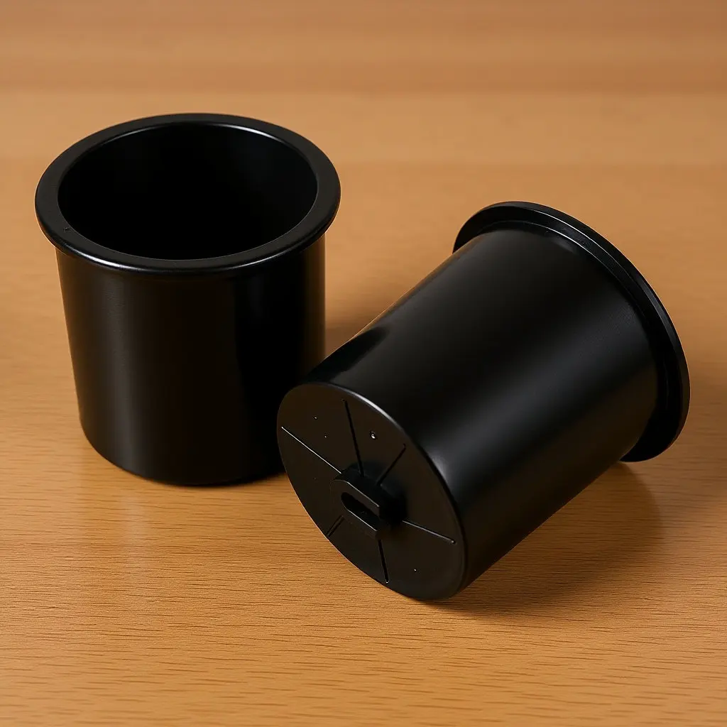 

2Pcs Simple Sturdy Plastic Cup Holder for Rv Boat Car Cinema Poker Table - Easy Install Smooth Surface Recessed Can Holder