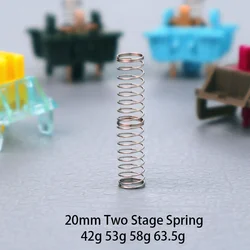 110Pcs Mechanical Keyboard MX Switch Spring Two Stage Force 42g 53g 58g 63.5g 20mm Length Axis Spring DIY Repair Gateron Cherry