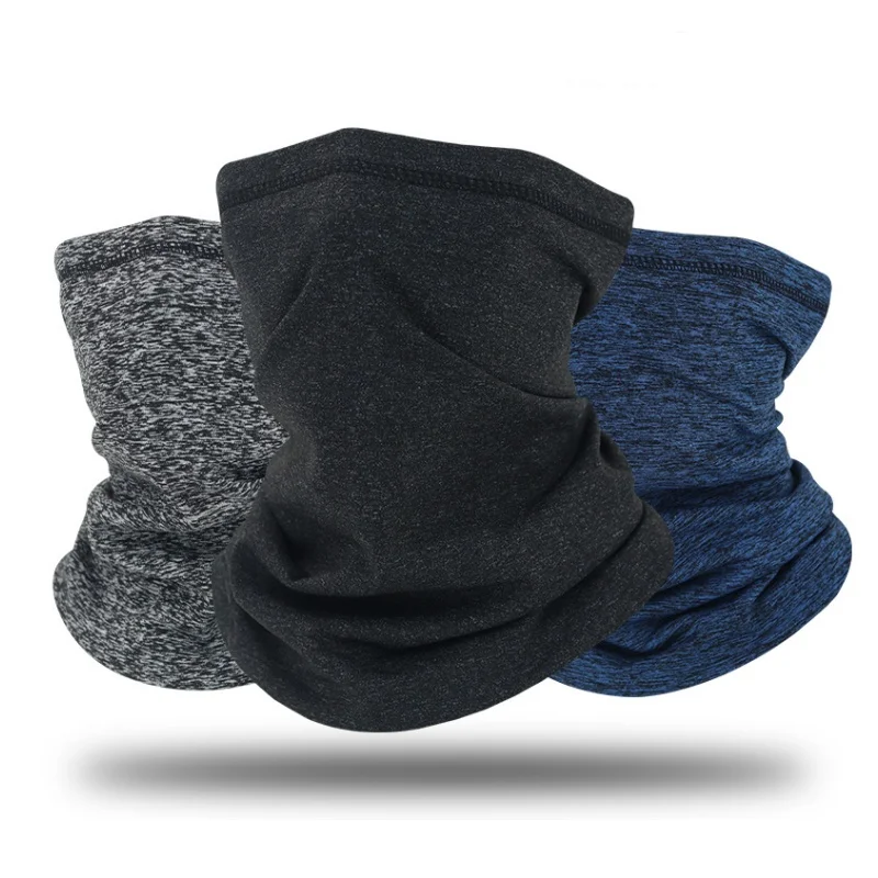 Winter neck warmer, unisex windproof face mask with fleece lining, suitable for hiking, skiing, cycling, and ice fishing