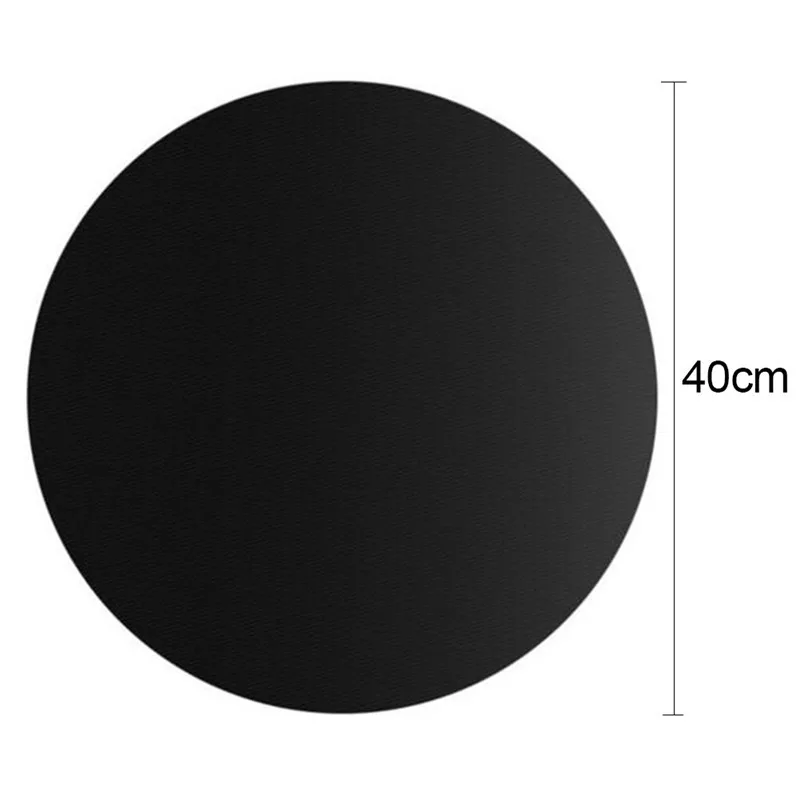 1PC 40cm Non-stick Coating BBQ Grill Mats Heat Resistant Grilling Pad Reusable Round Oven Mat Grillmatte Grill Accessories