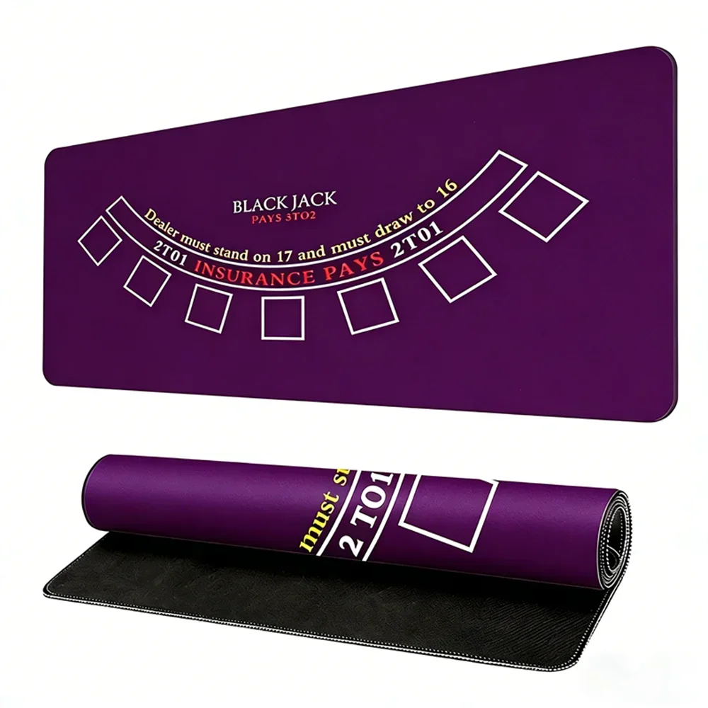 Casino Professional Poker Blackjack Tablecloth Large XXXL Rubber Game Table Mat Poker Game Table Mat Entertainment Accessories