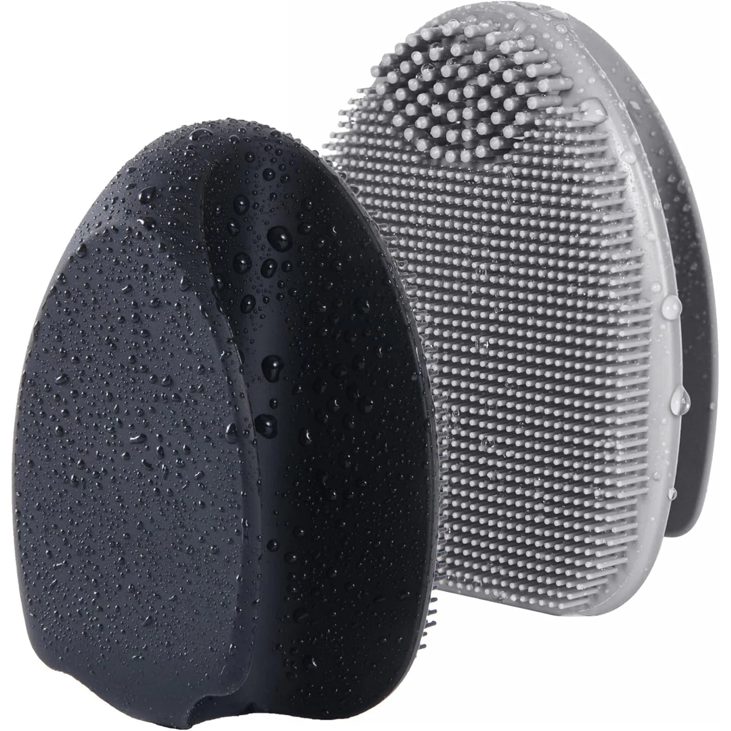 Paquete de 2 cepillos exfoliantes de silicona para la cara, cepillo facial para exfoliar, eliminar puntos negros, limpiar poros y masajear
