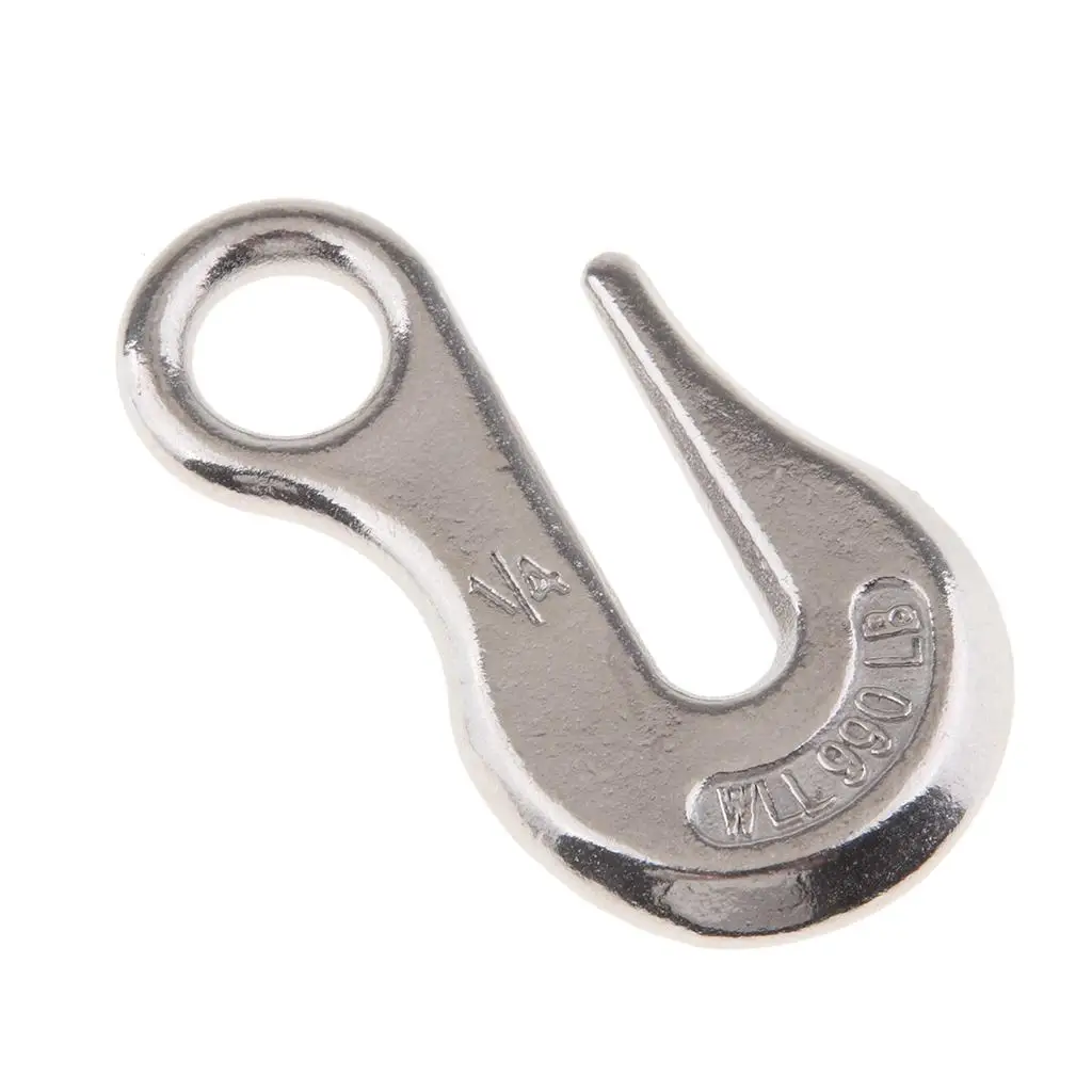 1/4 inch Lifting Eye Hooks for Winch Cable 316 Stainless Steel