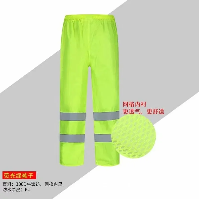 Reflective Impermeable Raincoats Women/Men Rain Pants Outdoor Waterproof Trousers Motorcycle Fishing Camping Rain Gear Pants