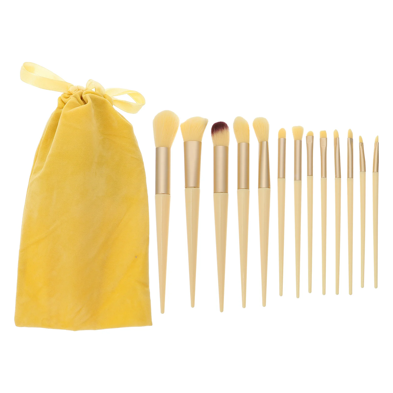 1Set Makeup Brush Set Blush Loose Powder Brushes Portable Travel Storage Bag Supple Artificial Fiber Professional Face Cosmetics