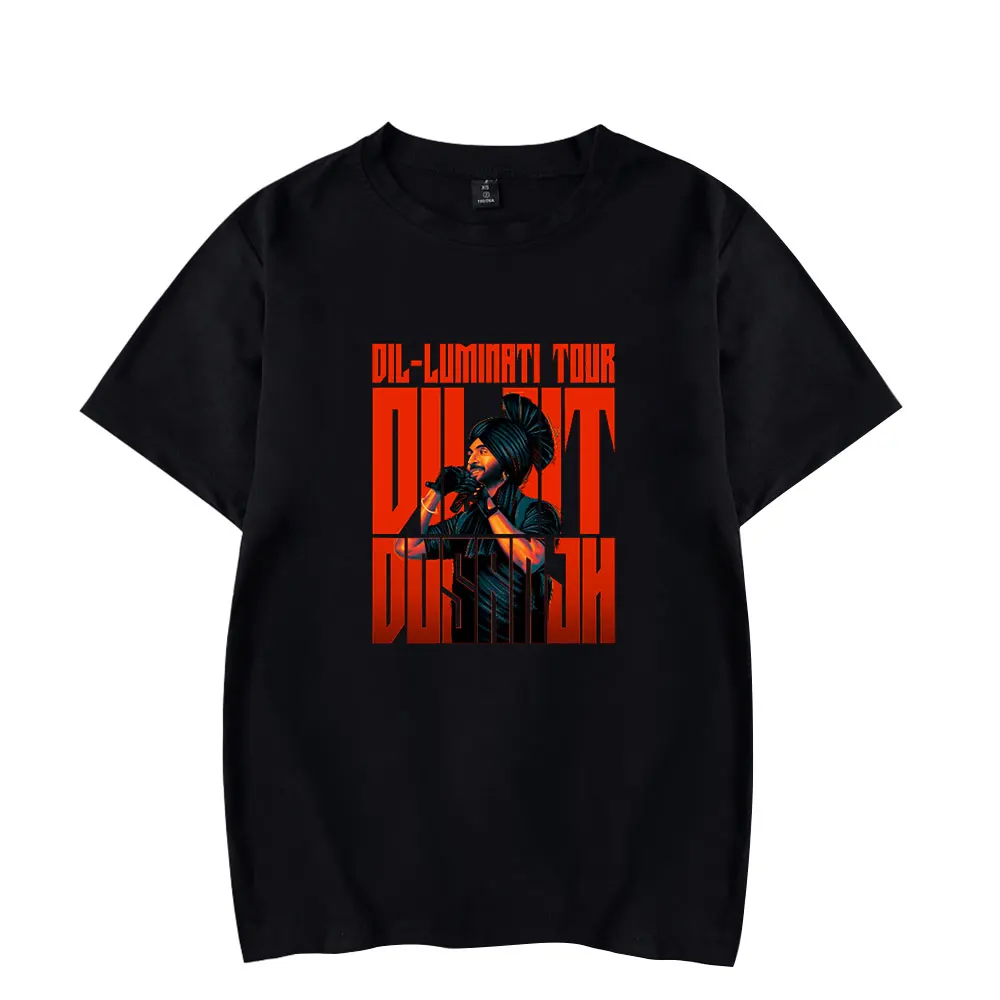 

Винтажная футболка Diljit Dosanjh Dil-Luminati Tour, повседневная футболка, футболки с рисунком, мужская/женская футболка