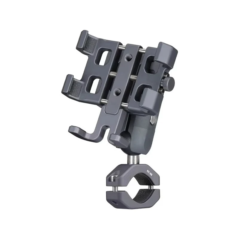

Motorcycle Bike Mobile Phone Bracket Damper Shock for Handlebar Side Mirror Aluminum Alloy Adjustable Height Portable