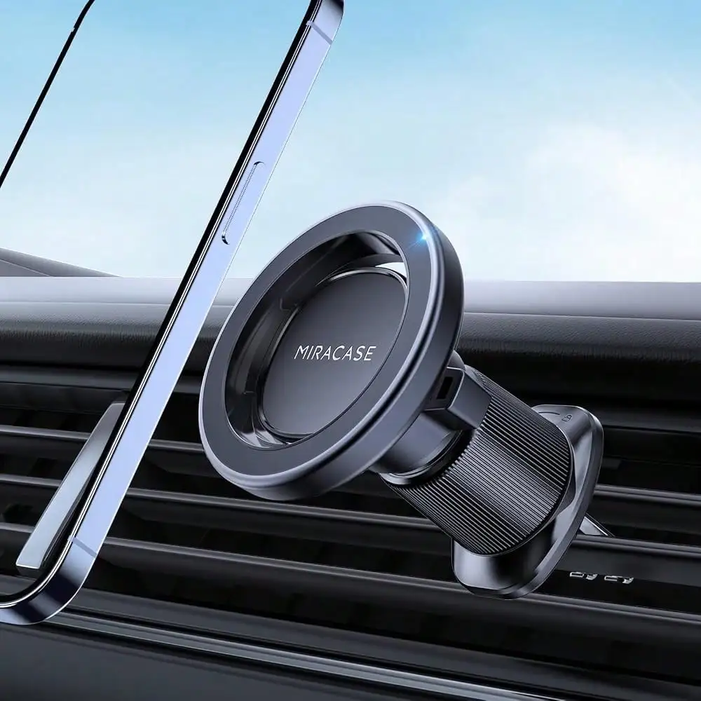 Car Phone Holder For Mag [Strong Magnets] Magnetic Phone Holders For Your Car, 360Adjustable Air Vent Hands Free GPS Navigation Mount C