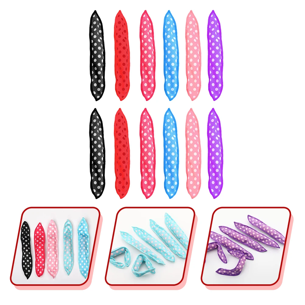 

24 шт., бигуди для сна, гибкие бигуди с подушками, мягкие бигуди без повреждений, инструмент для укладки волос, натуральные ночные бигуди