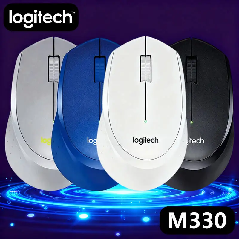 

Logitech M330 Silent Wireless Mouse, 2.4GHz Wireless, Ergonomic Grip, Precision Tracking, Long Battery, Works with Mac/Windows