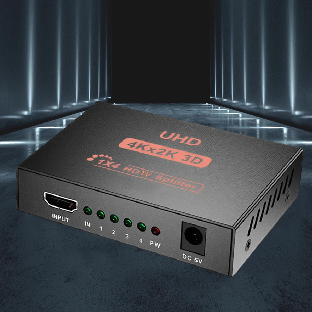 4K 30HZ HDMI-kompatibel Signal Verteiler 1080P Dual Display 1 in 4 Out Video Switcher 3D HDCP für HDTV DVD PS3 Xbox