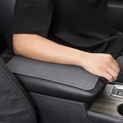 Car armrest box mat, center armrest box protective cover, men's and women's universal suede elbow comfort pad
