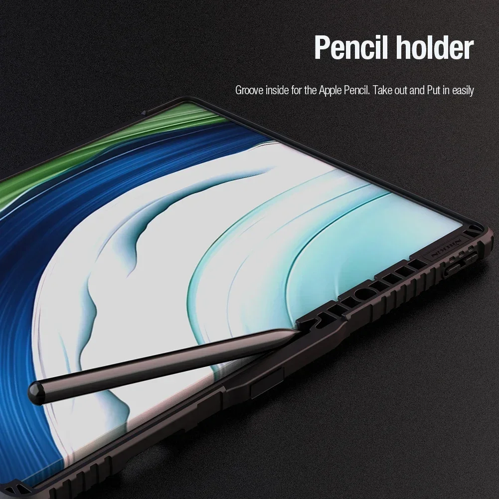 

Для Huawei Mate Pad Pro 13,2 2023, чехол Nillkin, защитный бампер, кожаный чехол для камеры Pro, все покрытие, автопробуждение, откидная защита