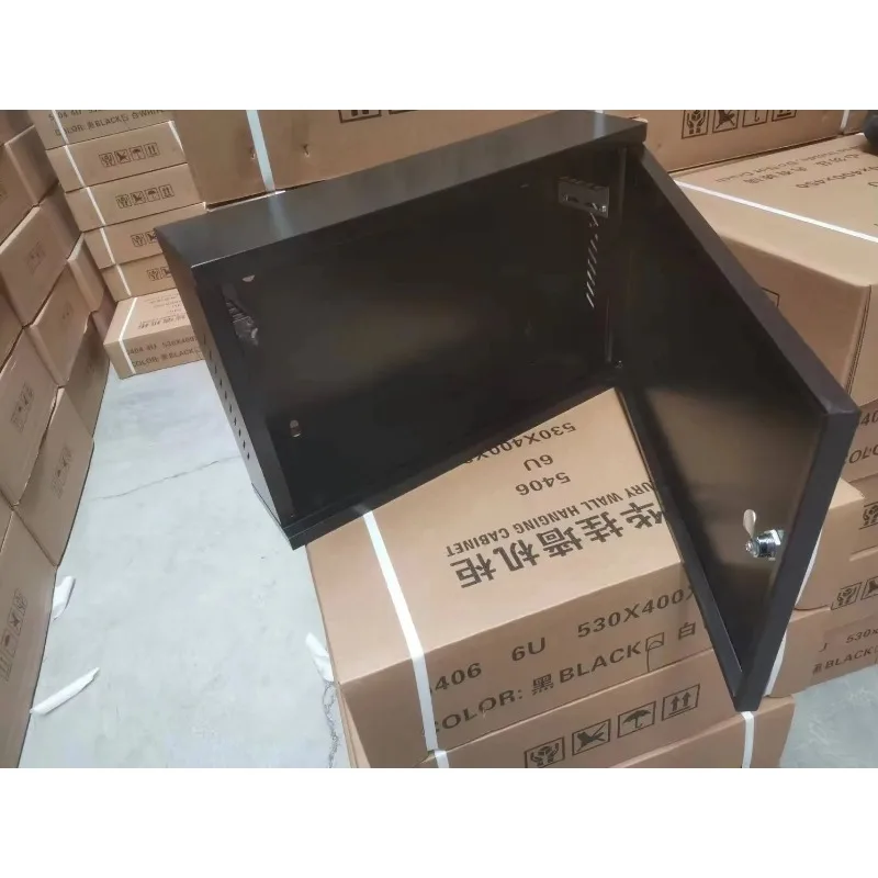 CE RoHS ISO Certified Custom Size 19 Inch 6U Server Rack 2U Wall-Mount Internet Network Cabinet Glass Door Home 42U Data Centers - view 6