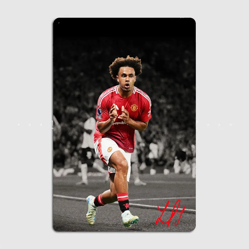 JOSHUA ZIRKZEE Football Player Retro Metal Poster Sign Club Wall Art Plaque Tin Sign Room Decoration Home Decor