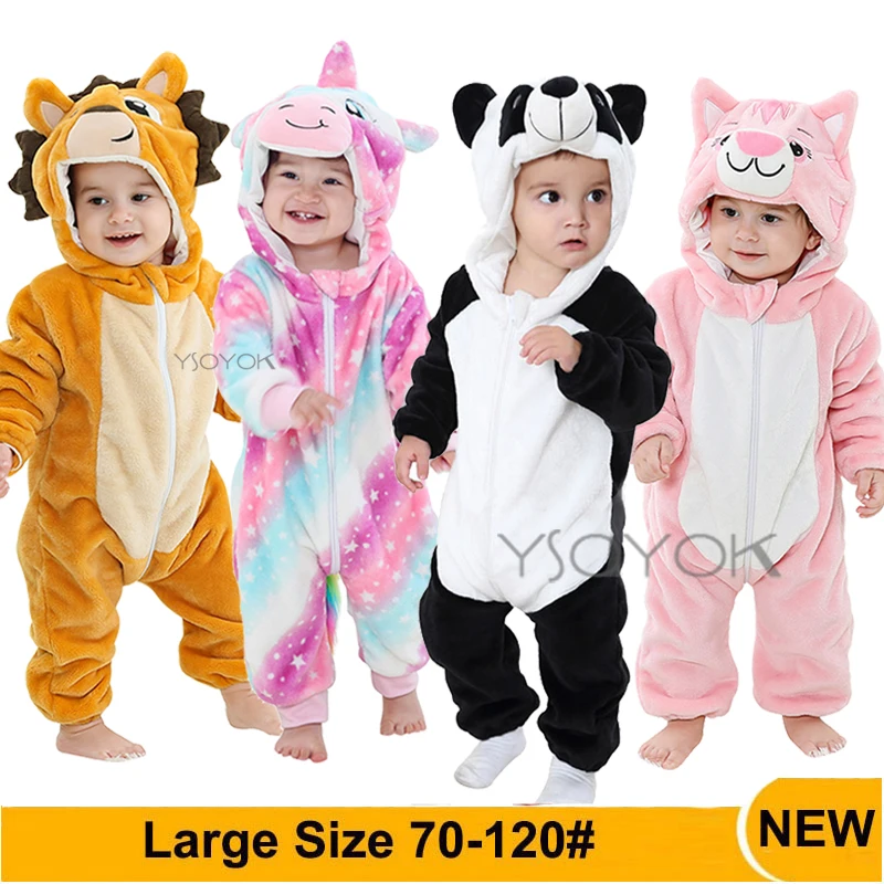 

Baby Rompers Baby Girl Clothes Unicorn Kigurumi Kids Onesie Anime Panda Cosplay Costumes New Born Boy Pajama Flannel Jumpsuit