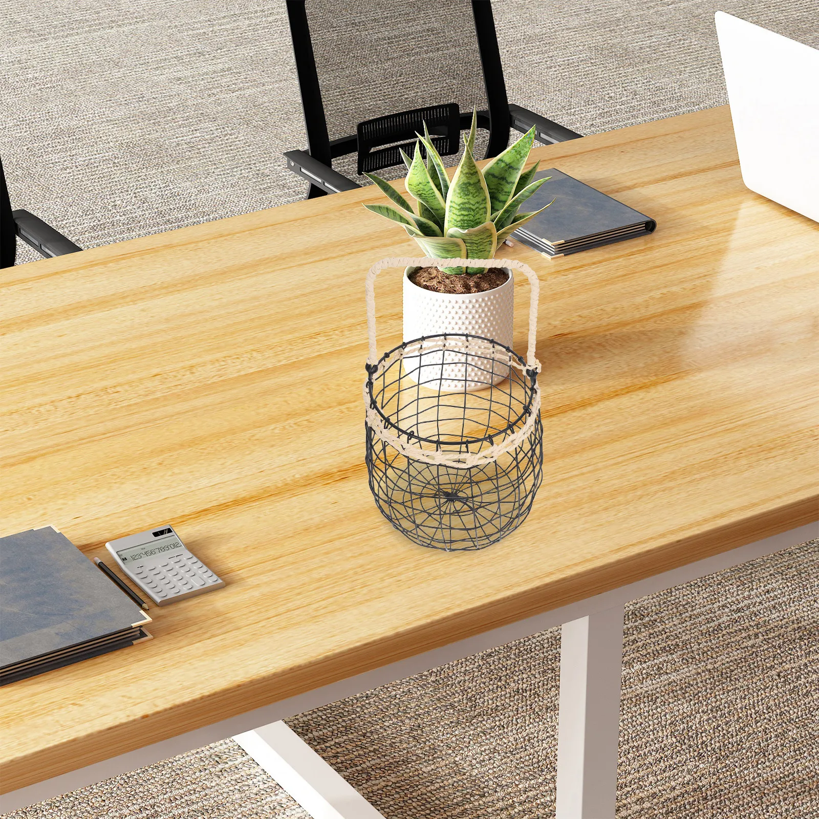 

Винтажная корзина для фруктов из железной проволоки в деревенском стиле с ручкой, подвесной органайзер для кухонной столешницы, проволочная корзина для хранения фруктов и овощей