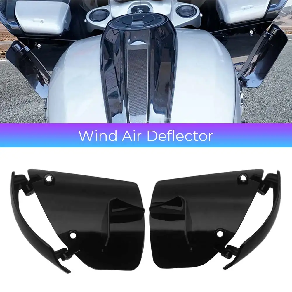 

ABS Motorcycle Wind Deflector Adjustable Side Wings Fairing Windscreen For Harley Touring Road Glide CVO/SE 23-25 ST FLTRX 24-26