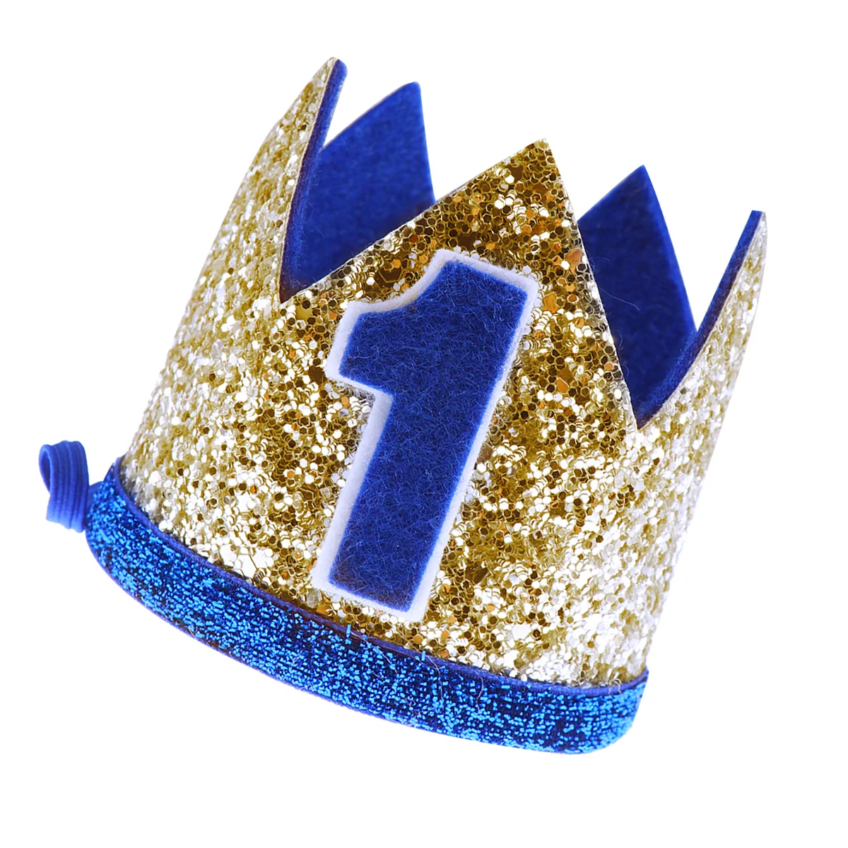 1st Birthday Crown Kids Birthday Party Crown Blue 1 Number Printing Headdress Tiara Party Supplies crown hat