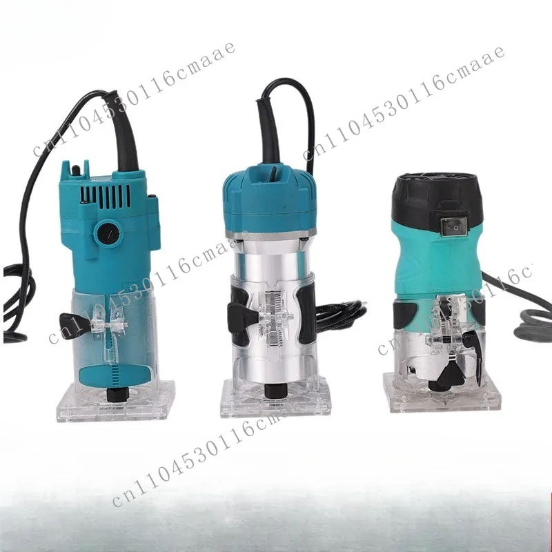 220V Electric Woodworking Edging Machine Multifunctional Slotting Bending Chamfer Engraving Opening Woodworking Power Tools