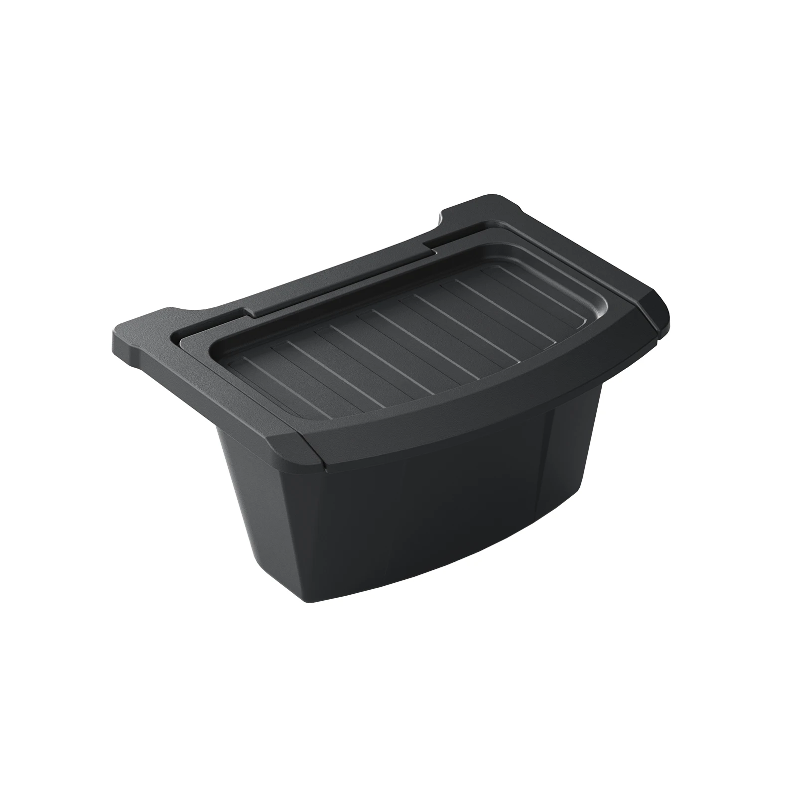 LUCKEASY for Tesla Model Y Juniper 2025 2026 Car Storage Box Below The Rear Air Outlet Accessories Organizer Case With Lids