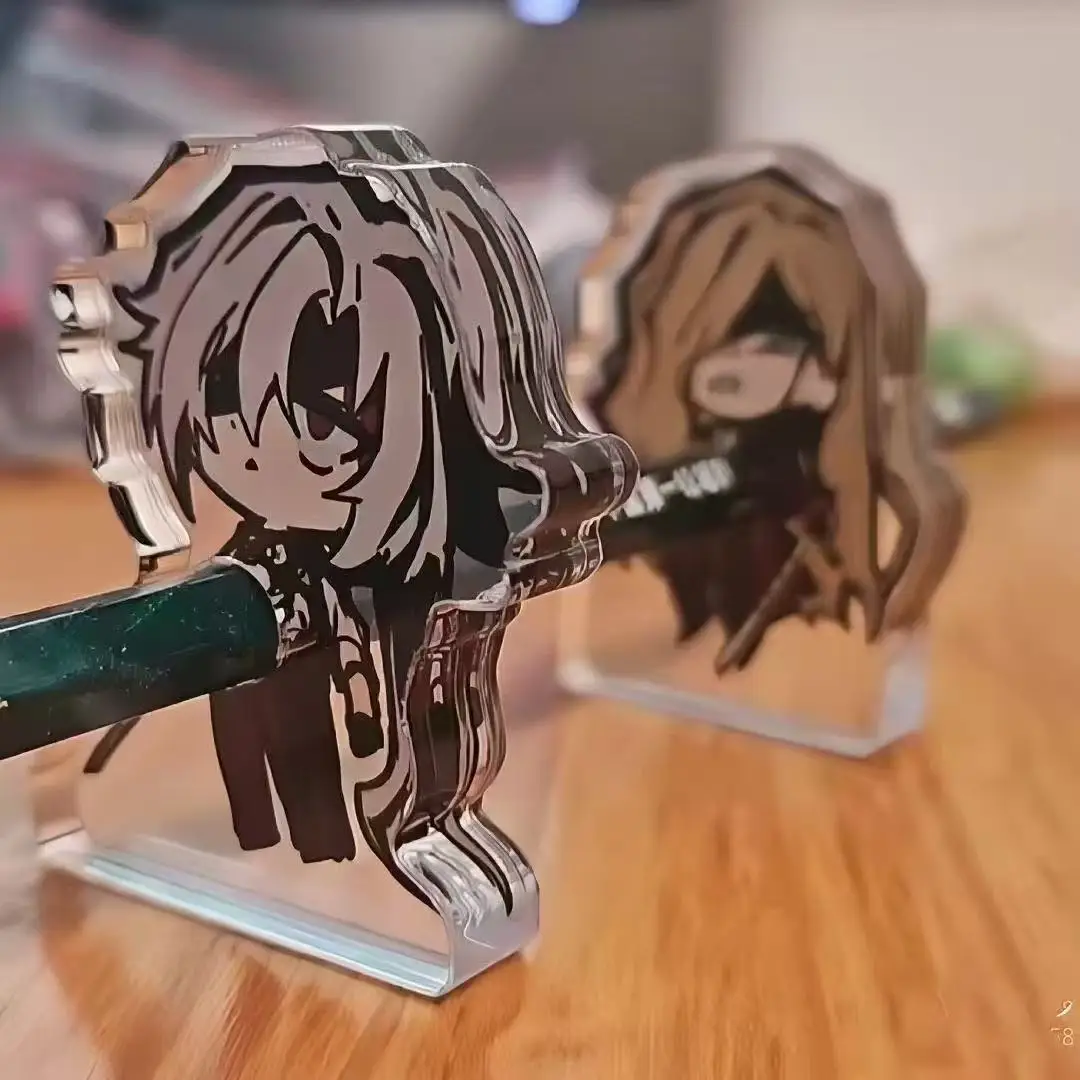 

Настольный акриловый держатель для ручек в виде фигурки персонажа Limbus Company, аниме, милый мультяшный дизайн, рождественское украшение, подарки для косплея