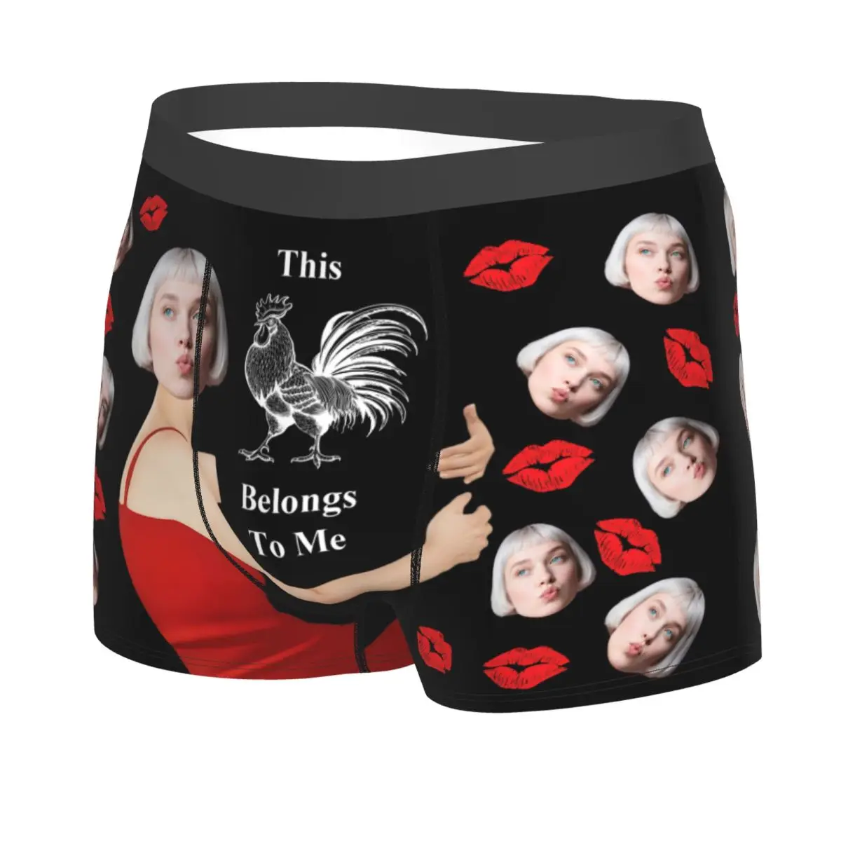 Personalized Custom Boxers Shorts Men For Husband Boyfriend Valentine's Birthday Gift Photo Face Customized Briefs Underwear