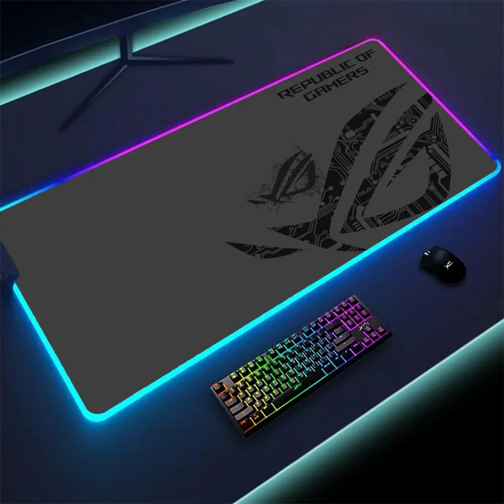 

Demon Eye RGB Mouse Pad Cool ROG Gaming Mouse Pad Keyboard Pad LED Computer Mouse Pad XL Oversized Gaming Desk Mat Mouse Carpet