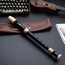 Soprano Recorder German Style Baroque style C Key 8 Holes Easy Instrument for Beginners School Student