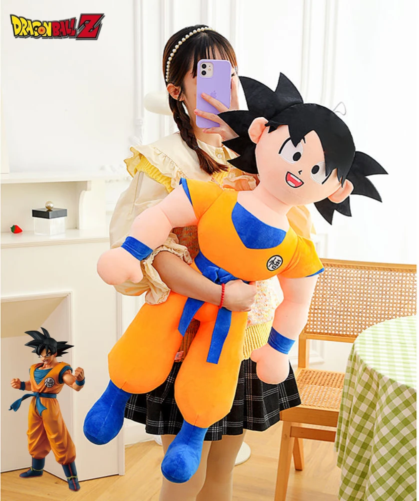 40/50/70CM Anime Dragon Ball Son Goku Large Size Plush Doll Pillow Kawaii Soft Stuffed Doll Decoration Kids Toys Birthday Gifts