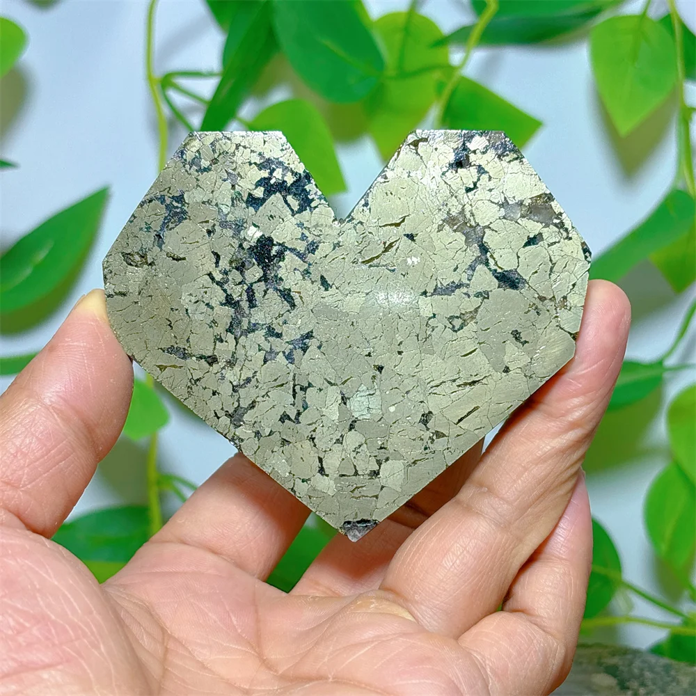 

Pyrite With Black Tourmaline Heart Crystal Natural Stone Quartz Minerals Home Decoritems Reiki Gifts Energy Healing Luck Love