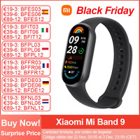 2024 New Xiaomi Mi Band 9 Smart Bracelet, 1.62'' AMOLED Screen, Blood Oxygen Fitness Traker 150+ Sport Modes, BT5.4 Smart Band