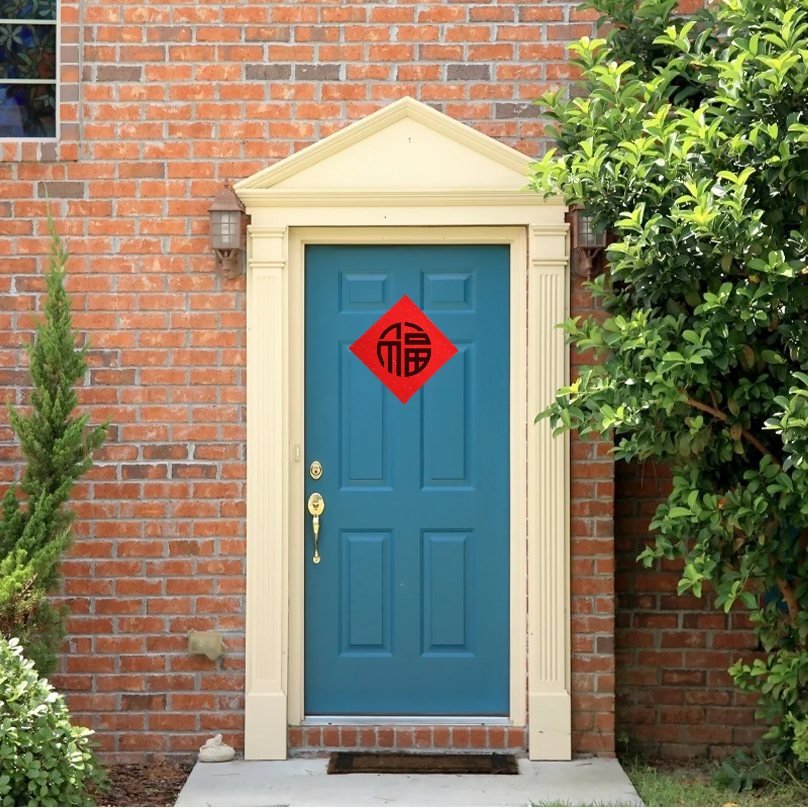 40 ورقة فارغة من ورق شوان ورق الأرز الأحمر للخط فو شخصية مهرجان لوازم الحفلات الصين الحرفية