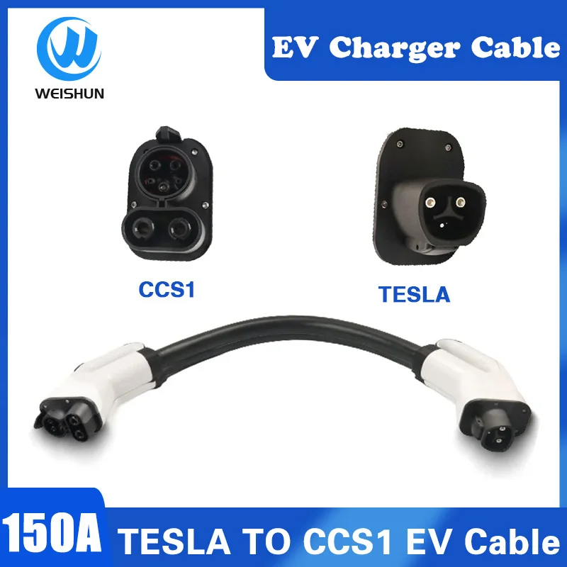 

Electric Car Tesla Plug CCS1 Plug Charging Cable 1.5M Cable Tesla Super Fast Charging Station Charging For J1772 CCS1 150A