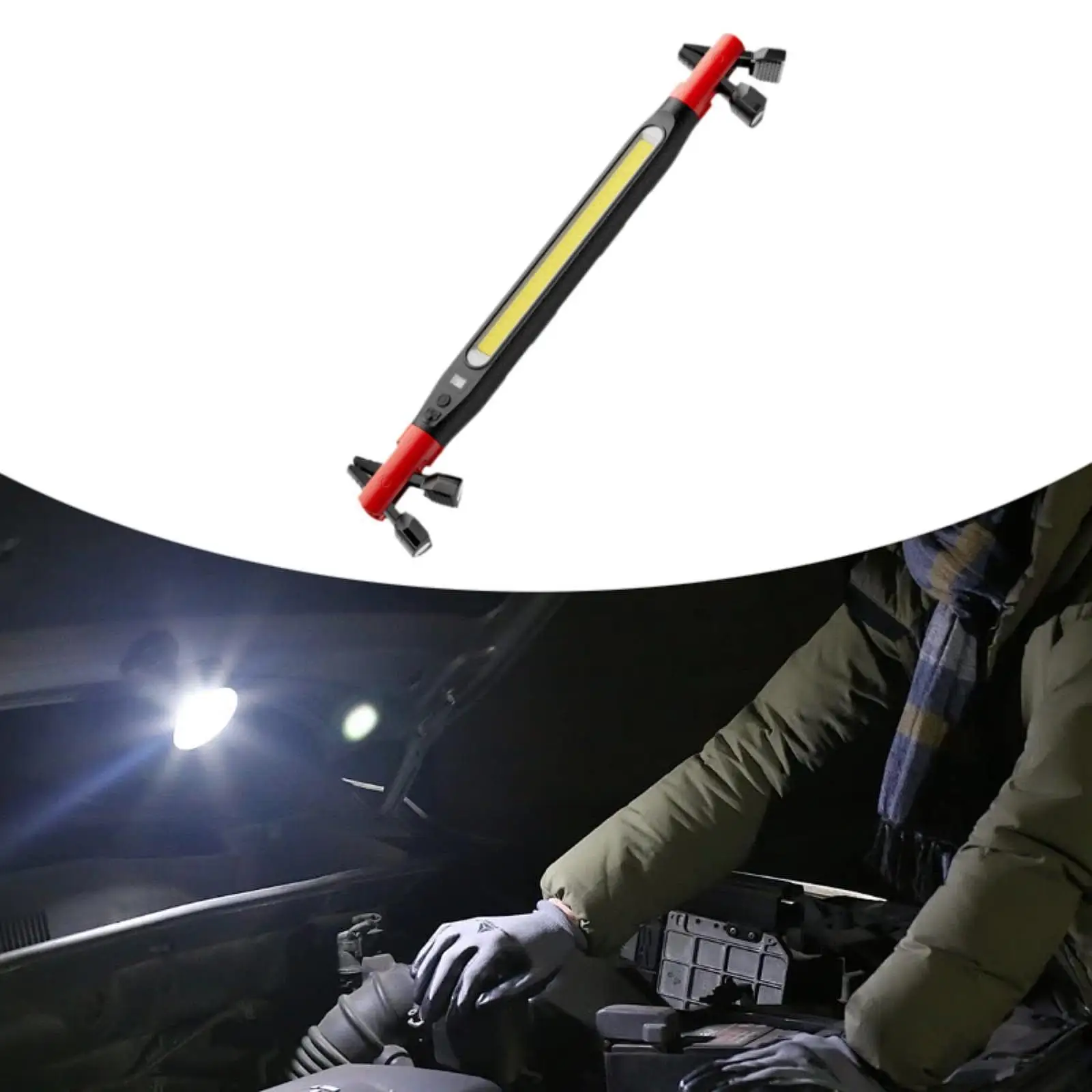 

Автомобильный рабочий светильник, портативный магнитный перезаряжаемый фонарик, инспекционная лампа, авторемонтный светильник для аварийного осмотра гаража