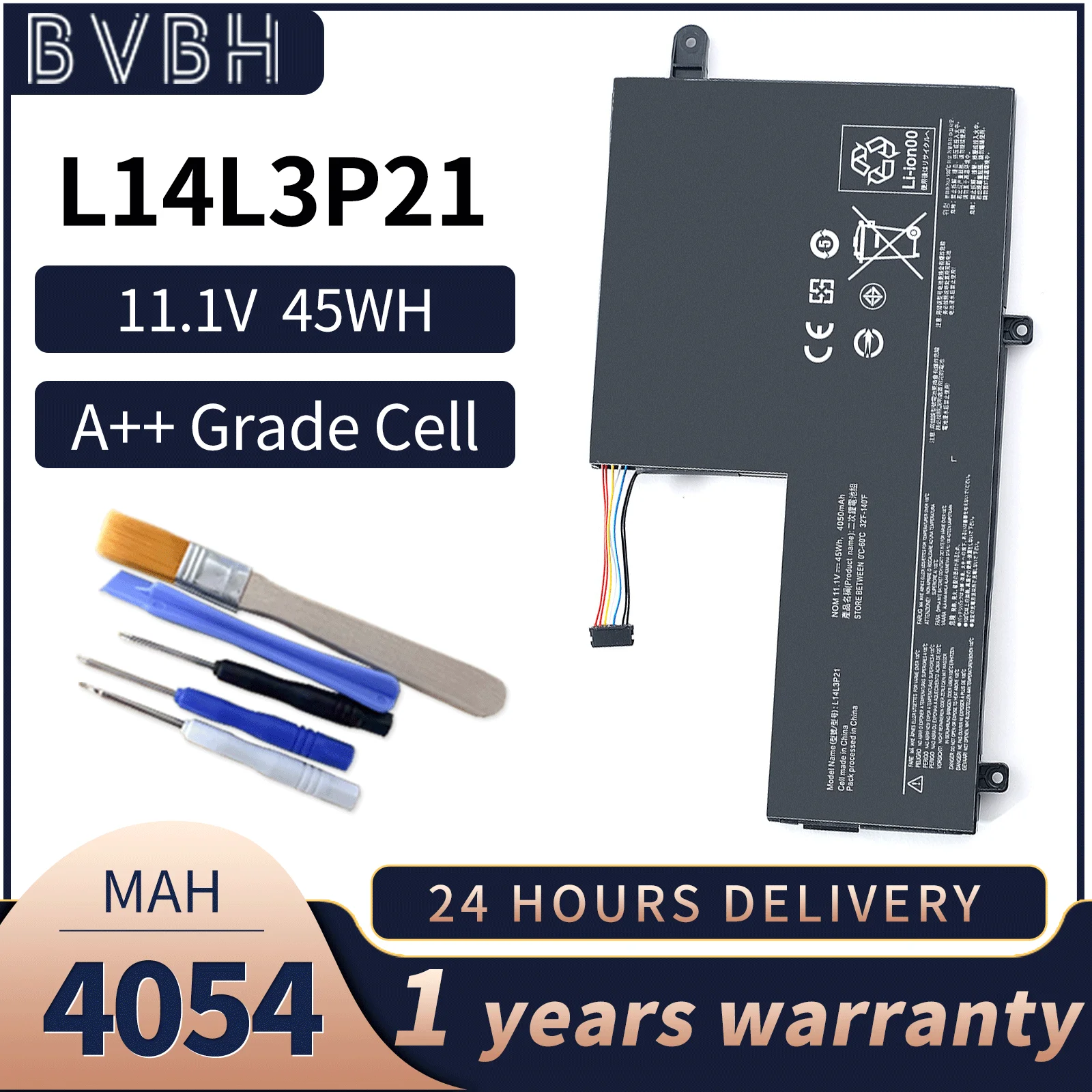

L14L3P21 L14M3P21 Laptop Battery For Lenovo Flex 3 1470 1480 1570 1580 IdeaPad 500S 510S 510S-14ISK Yoga 500 14ISK/14IB