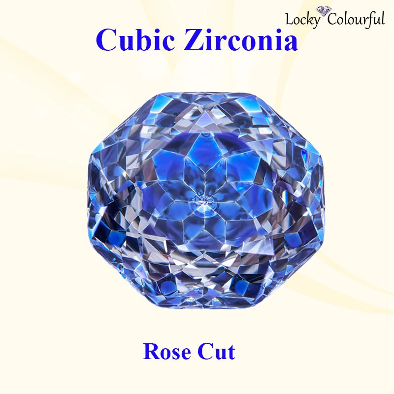 

Cubic Zirconia Rose Cut Sapphire Blue Color Charms Wholesale for DIY Jewelry Making Earrings Bracelet Materials No Certificate