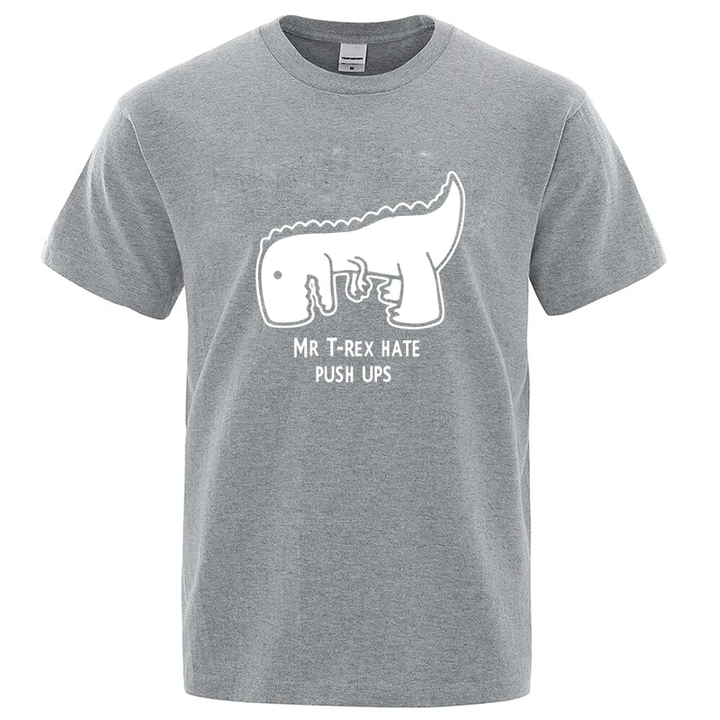 メンズ高品質面白いカジュアル恐竜デザイン印刷クールな O ネック男性用 Tシャツ男性 Tシャツシャツ男性トップス